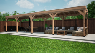 Douglas overkapping Verando, , 300*1200cm